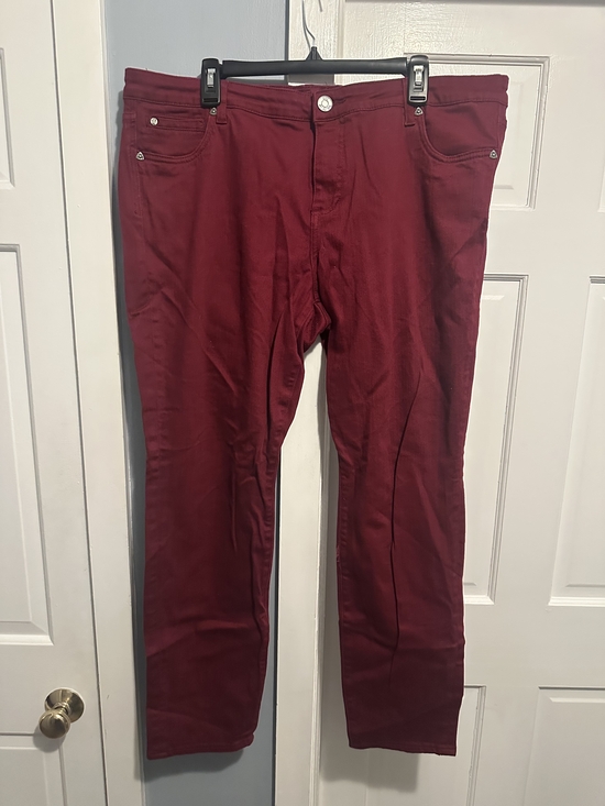 Kut from the Kloth Denim - Kut Diana Skinny Jeans - Wine Red